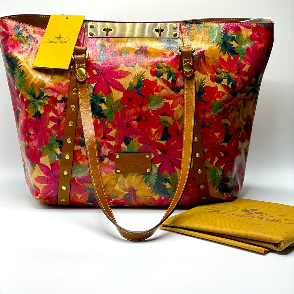 NWT Patricia Nash Spring Multi Benevenuto LG Shoulder Tote